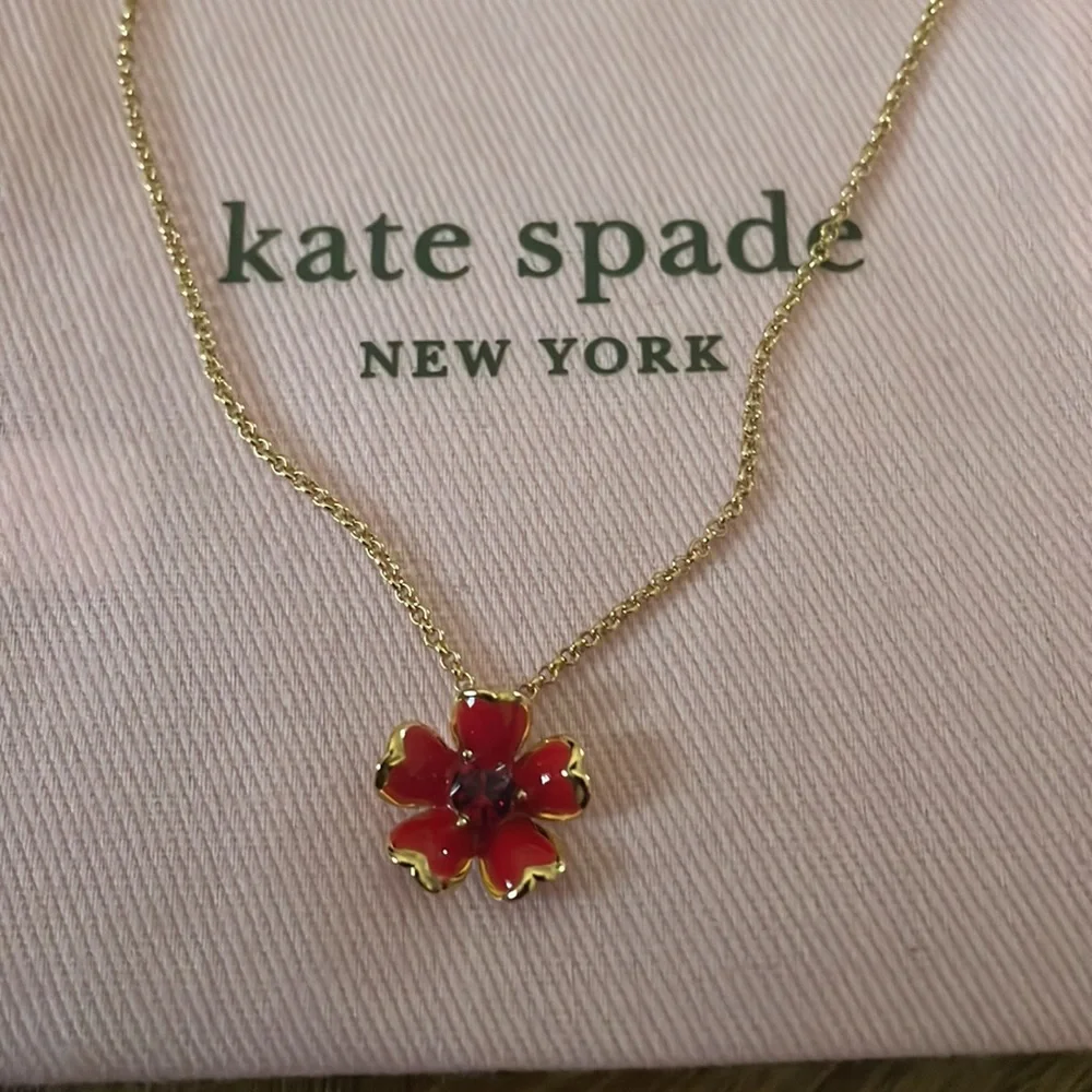 Kate spade NY Gold-Tone
Blushing Blooms Red Stone
Pendant Necklace - Picture 10 of 10